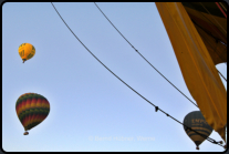 Schwebende Ballone