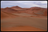 Blick von der Dne direkt am Sossusvlei in die Namib-Wste