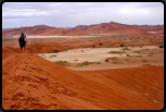 Auf der begehbare Dne direkt am Sossusvlei