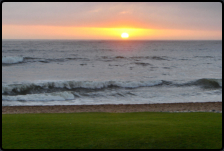 Sonnenuntergang an der Swakopmund Beach Lodge