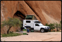 Unser Stellplatz an der Spitzkoppe