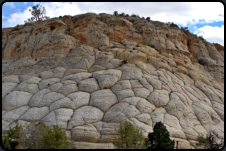 Sandsteinfelsen am Burr Trail