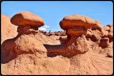 Pilzhnliche Sandsteinfiguren