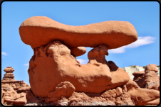Pilzhnliche Sandsteinfiguren