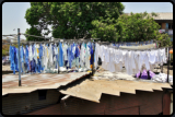 Trocknen der Wsche in der Open-Air-Wscherei Mahalaxmi Dhobi Ghat