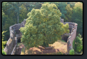 Blick vom Staufischer Bergfried zum Oberen Bollwerk