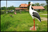 Figur eines Weistorch am Straenrand von Čigoć