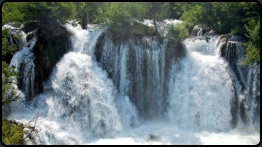 Wasserfall in Martin Brod
