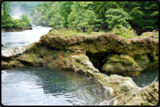 Unterhalb des Wasserfall trbački buk