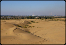 Sanddnen am Rand von Baotou