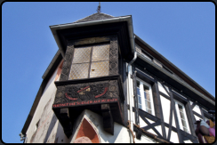 Erker an einem Fachwerhaus in der Oberstrae