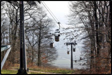 Die Rdesheimer Seilbahn an der Bergstation