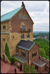 Blick vom Sdturm zum Palas und Ritterbad