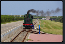 Umsetzen der Dampflokomotive im Bahnhof West Repart