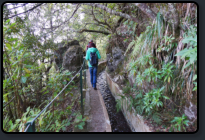 Auf dem Wanderweg Levada do Furado