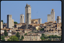 Blick von Sden auf San Gimignano