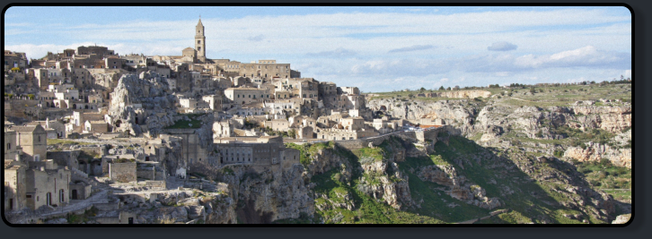 Sasso Caveoso mit dem Tal des Gravina di Matera