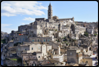 Blick auf die Sasso Barisano mit der Kathedrale Madonna della Bruna und Sant'Eustachio