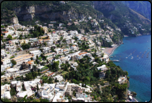 Blick auf Positano