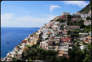 Blick auf Positano vom IL San Pietro di Positano Hotel