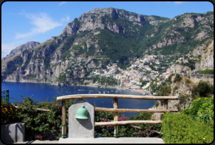 Blick auf Positano vom IL San Pietro di Positano Hotel