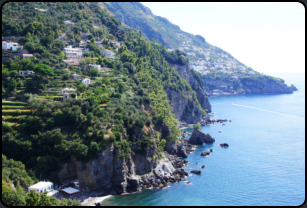 Blick auf Positano vom IL San Pietro di Positano Hotel