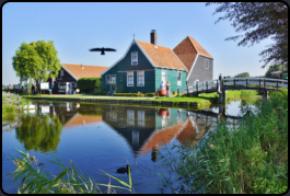 Wohnhuser im Dorf Zaanse Schans