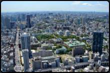 Blick vom Tokyo Tower ber die Stadt