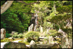 Wasserfall im Mitaki Temple