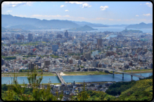 Blick auf Hiroshima