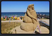 Sandskulptur "Meernixe"