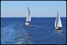 Segelboote auf dem Bodden