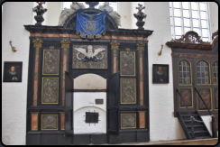 Schauwand Erbbegrbnis Tiede in der Grabkapelle St.-Marien-Kirche