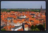 Blick vom Wasserturm ber die Altstadt von Lneburg