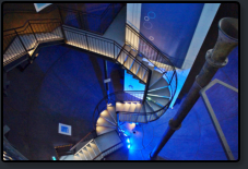 Der Wasserturm, Treppe im alten Wasserbehlter