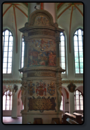 Relieff an einer Suler in der St. Johannis Kirche
