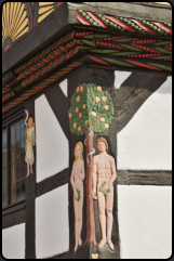 Detail im Fachwerk (Adam-und-Eva-Haus)