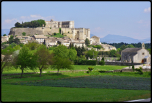 Blick auf den Ort Gignan