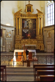 Altar der Kirche "Collgiale Saint-Sauveur"