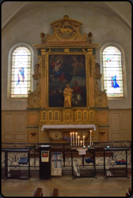 Seitenaltar in der Kirche "Collgiale Saint-Sauveur"