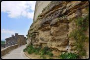 Die "Chemin de Ronde" unterhalb vom Schloss