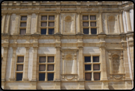 Detail der Renaissance-Fassade des "Chteau de Grignan"