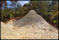 Durch Erosion freigelegte weier Sandstein