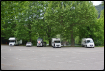 Parkplatz zum bernachten in Fontaine-de-Vaucluse