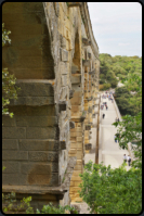 Blick auf die Pfeiler des Viaduct ber den Flu Gard ou Gardon