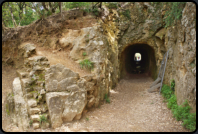 Tunnel, durch den das Wasser zum Viaduct floss