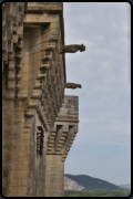 Wasserspeier von der Dachterrasse des des Schlo Tarascon