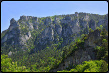 Bergkette der Tarn-Schlucht