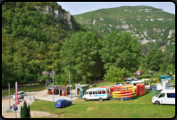 Kanuverleih neben dem campingplatz in "La Melene"