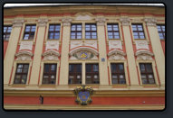 Sorgfltig restaurierte Fassade in der Reichenstrae